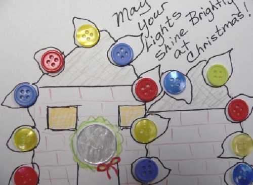 xmasbuttonhouselightscard