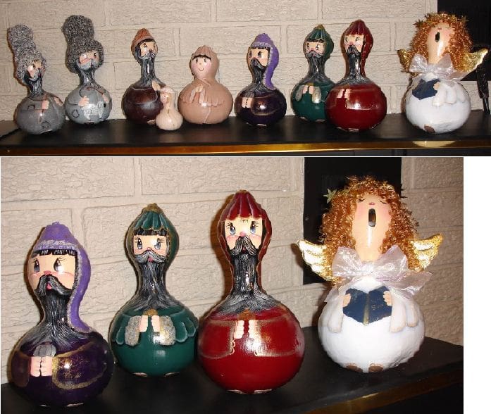 gourdnativityscene