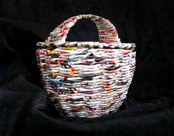 basket-fromnewspaper-pinterest