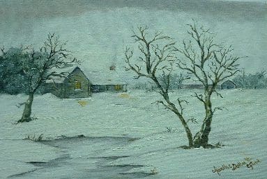 "Winter Dawn" - original painting by Martha Dollar Efurd