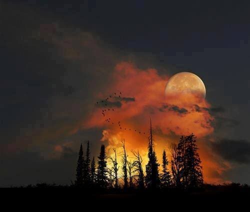 "Moonrise CO" via Earth Porn via Cathy Ruggiero