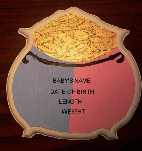 ourpotofgoldbabyplaque