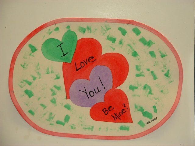 "Valentine's Day" Hand-Painted Placemats by Linda Lewis