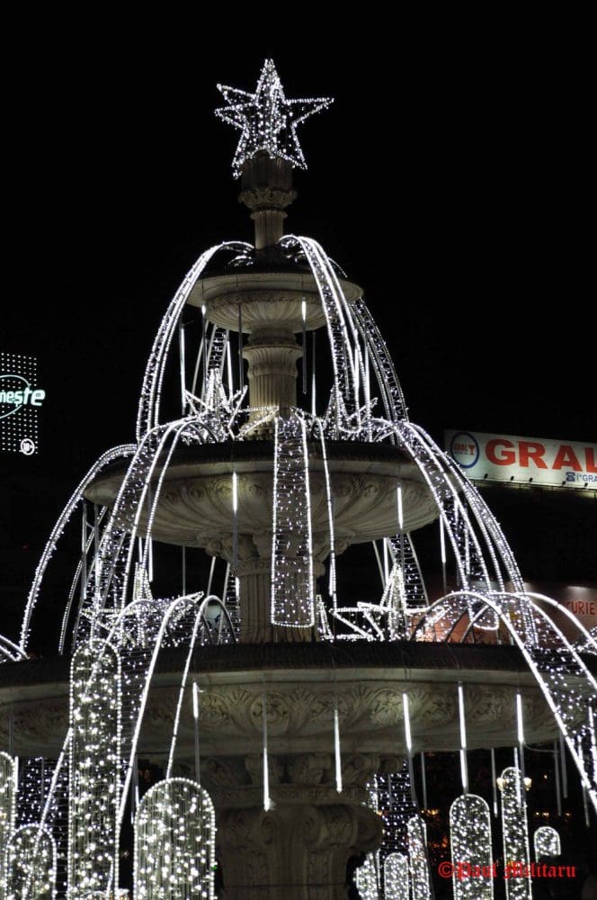 "Enchanting Night in Bucharest - Christmas Ornaments" - Paul Militaru Photography
